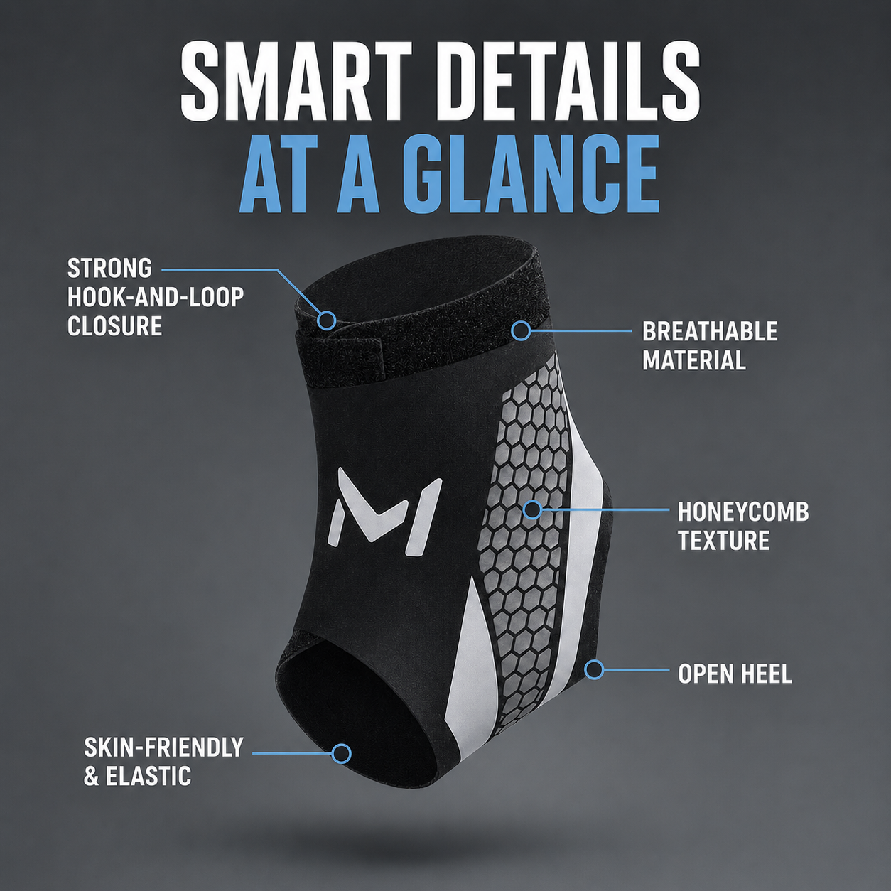 Nordspur | StrideSentry Adjustable Ankle Support Sleeve
