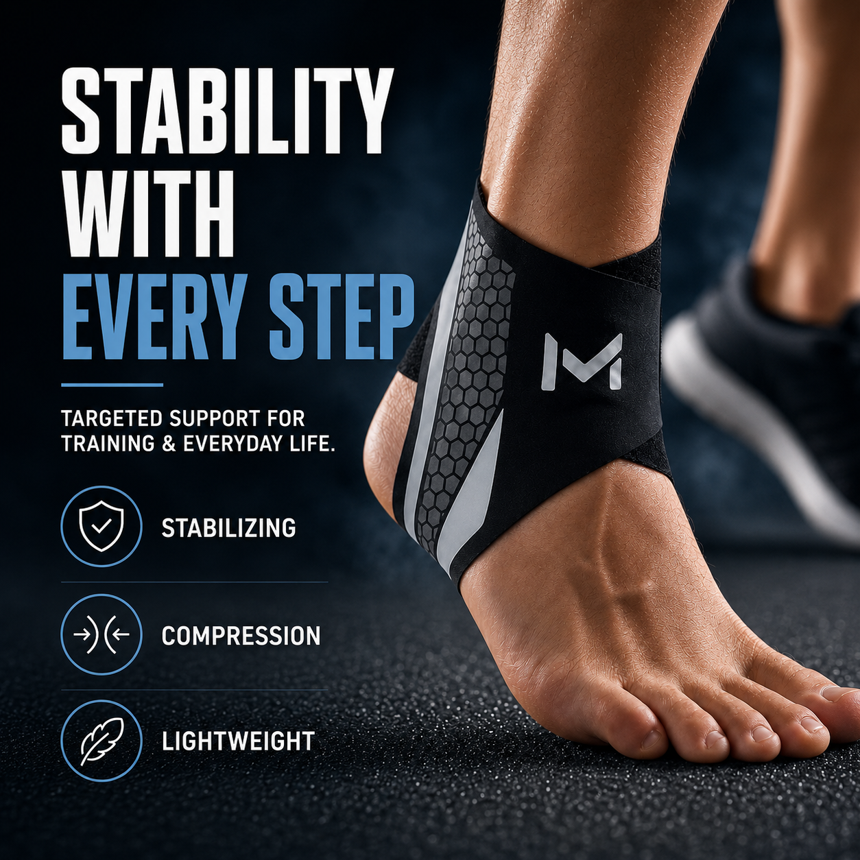 Nordspur | StrideSentry Adjustable Ankle Support Sleeve