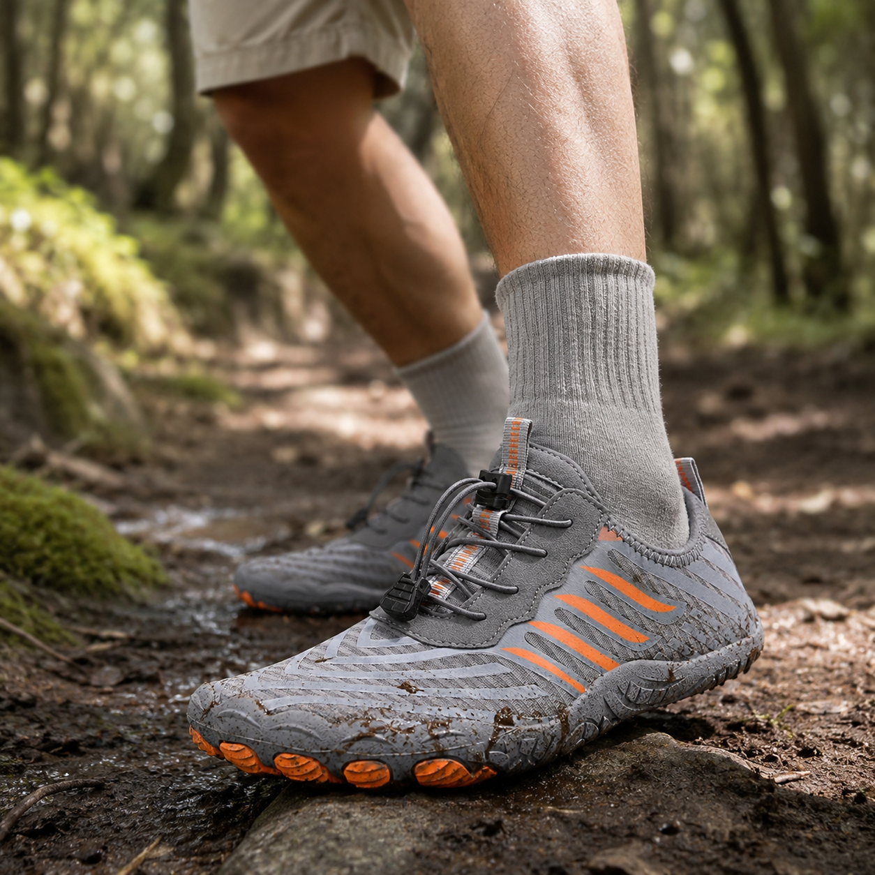 Nordspur | Strideox Barefoot Trail Shoes | Non-Slip Minimalist Hiking Shoes