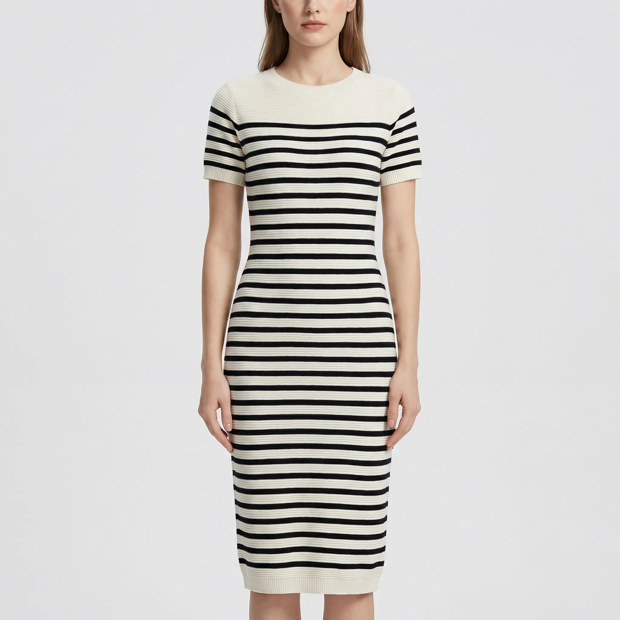 Nordspur | Stripova Striped Bodycon Midi Sundress