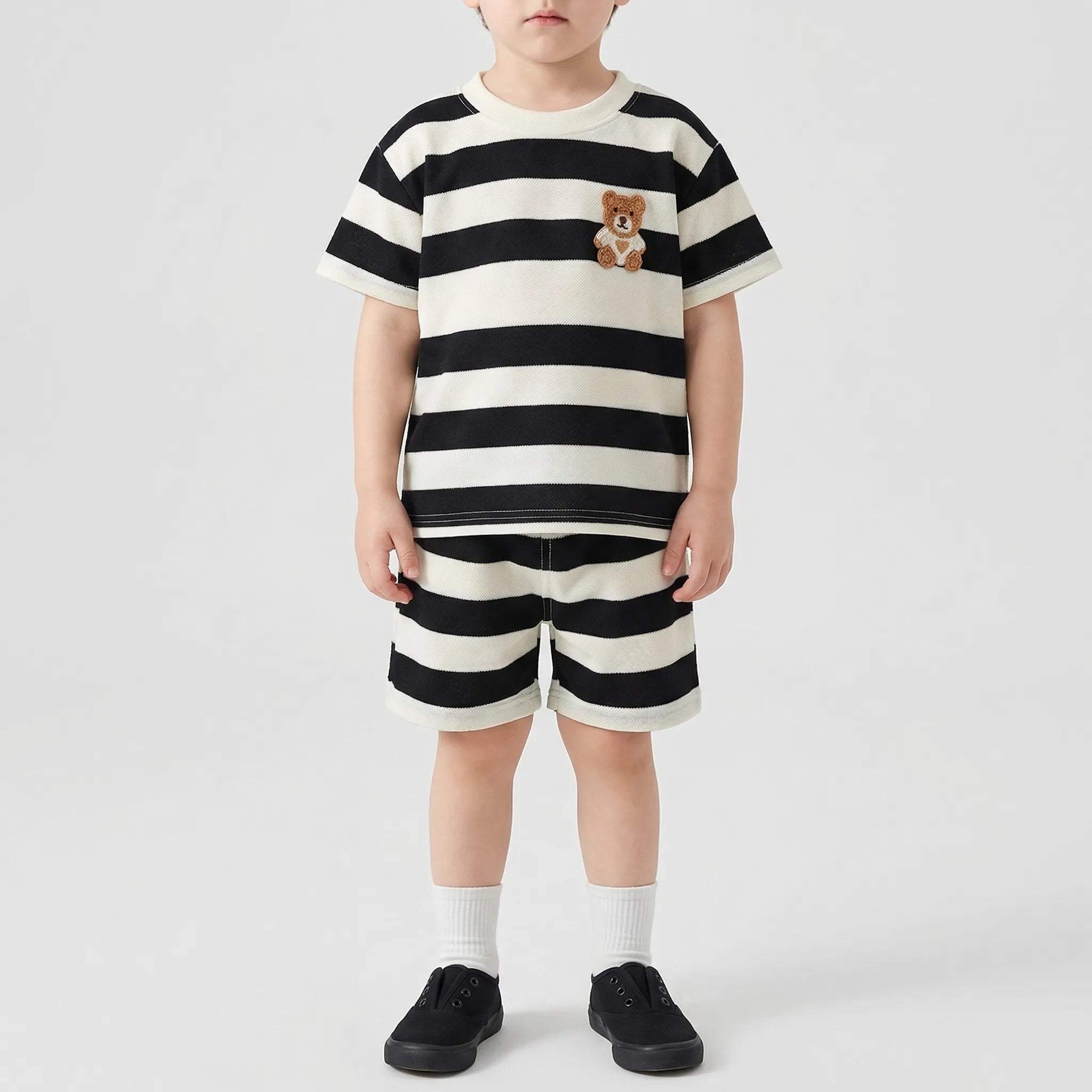 Nordspur | Strippio Striped Short-Sleeve T-Shirt And Shorts Set
