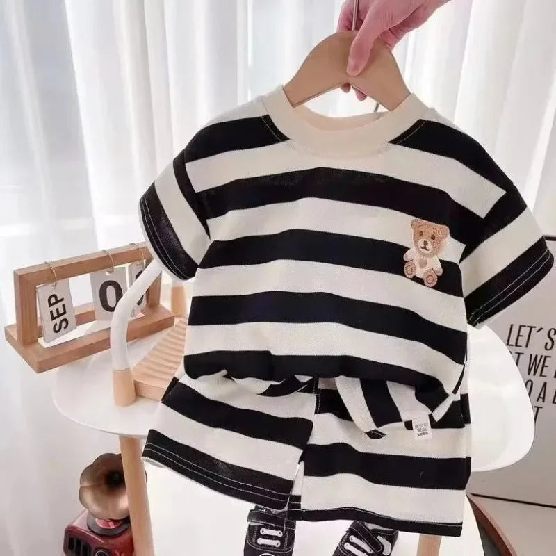 Nordspur | Strippio Striped Short-Sleeve T-Shirt And Shorts Set