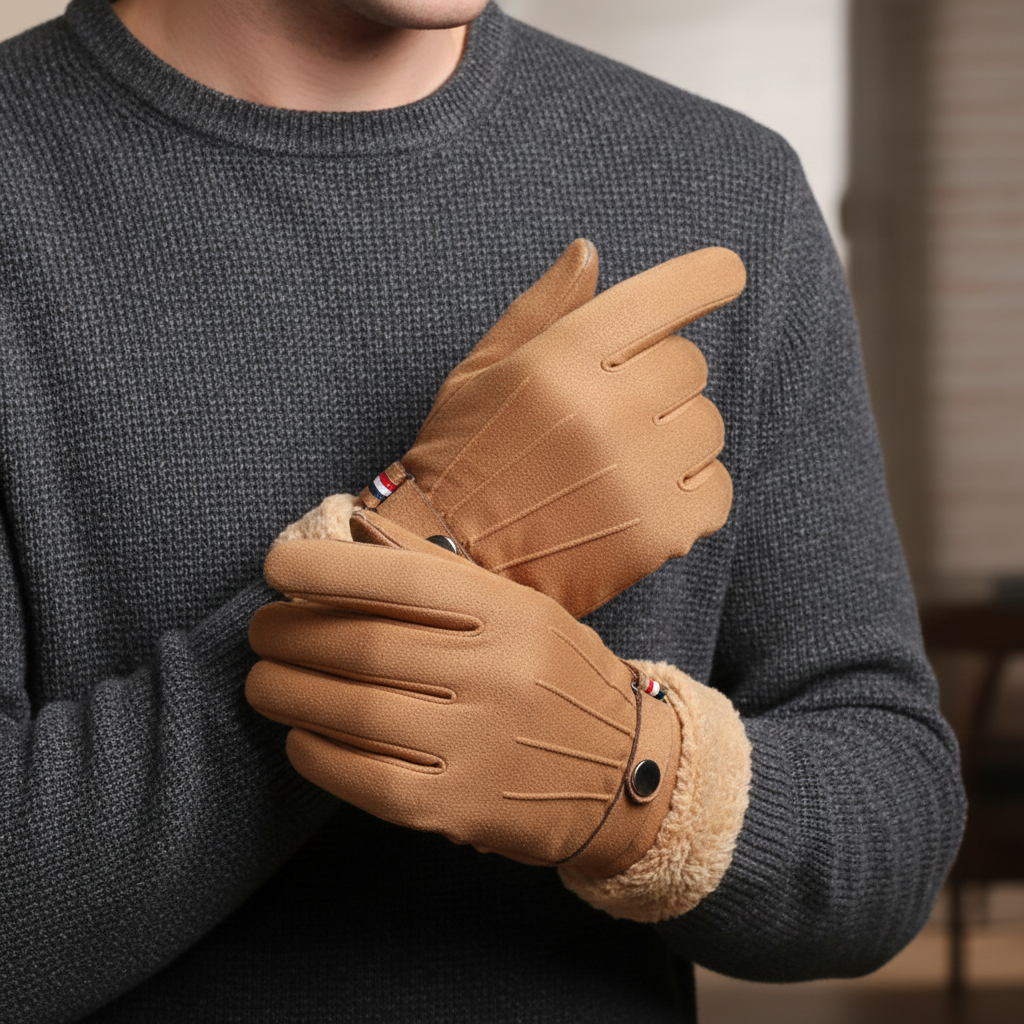 Nordspur | Suede Insulated Men's Gloves