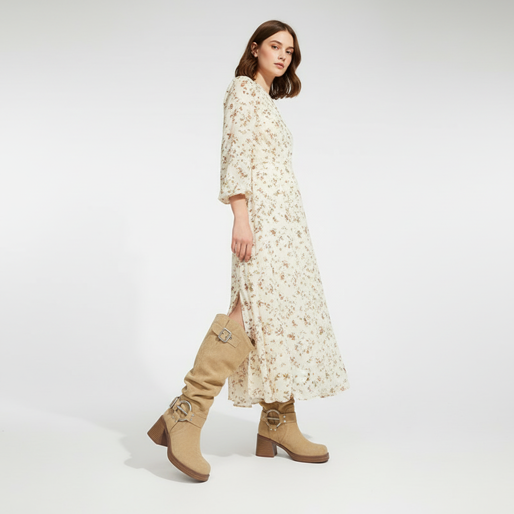 Nordspur | Suede Mid Calf Boots