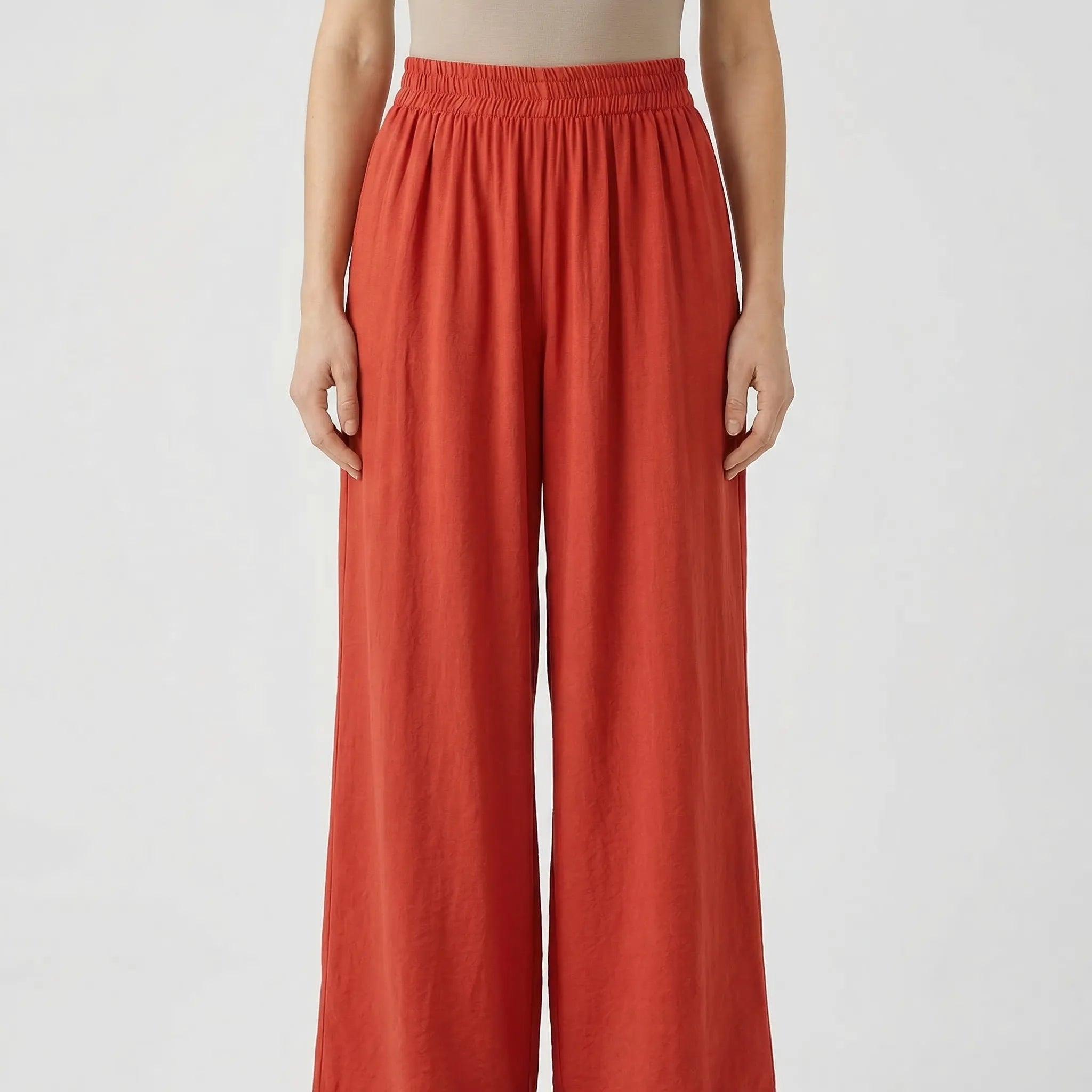 Nordspur | Summerelle Zip-Front Belted Shirt And Wide-Leg Trouser Set