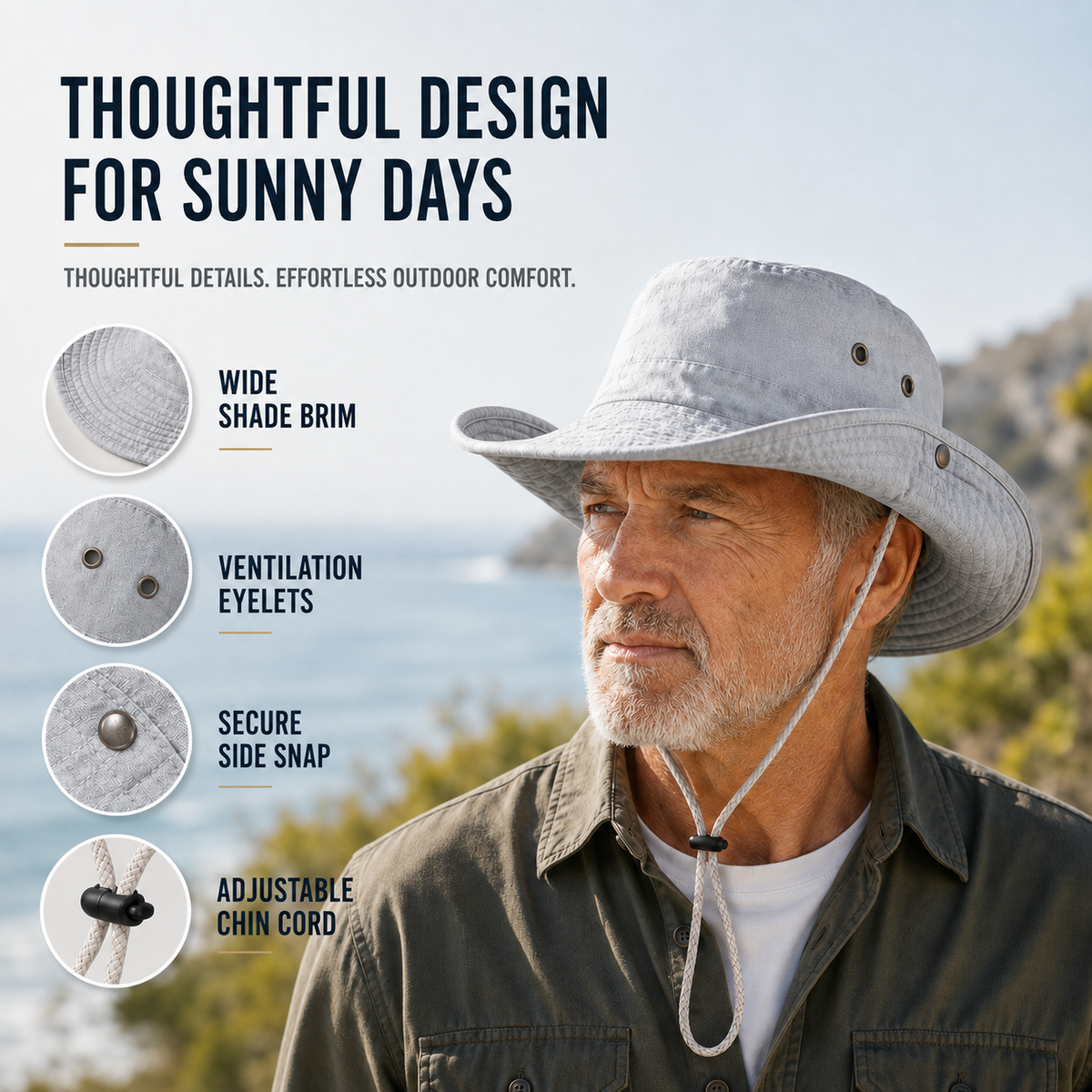 Nordspur | Sunrova Unisex Solid Colour Bucket Hat