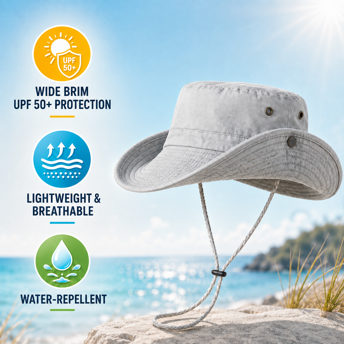 Nordspur | Sunrova Unisex Solid Colour Bucket Hat