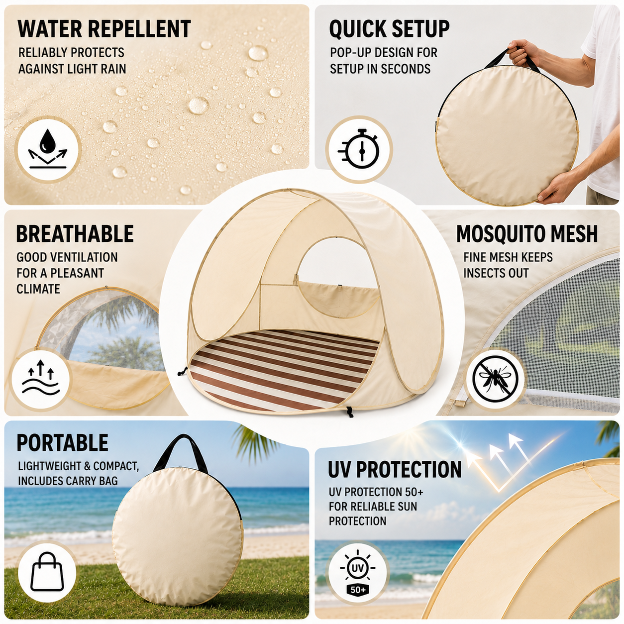 Nordspur | Sunverra Pop Up Beach Shelter
