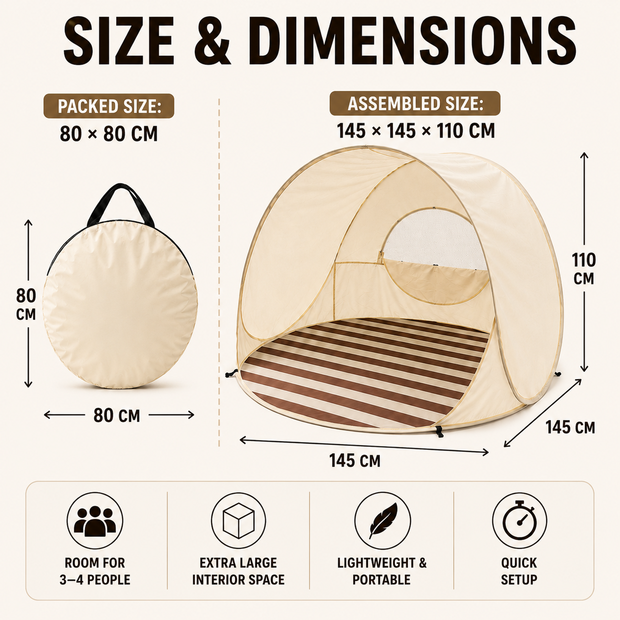 Nordspur | Sunverra Pop Up Beach Shelter
