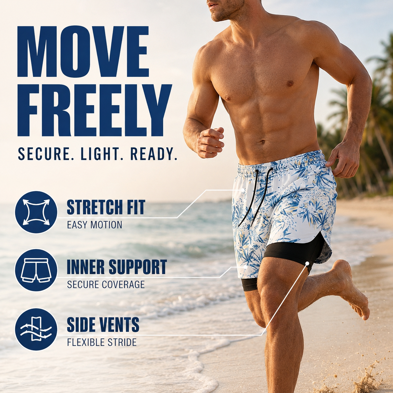 Nordspur | Suraflow Loose Double Layer Swim Shorts