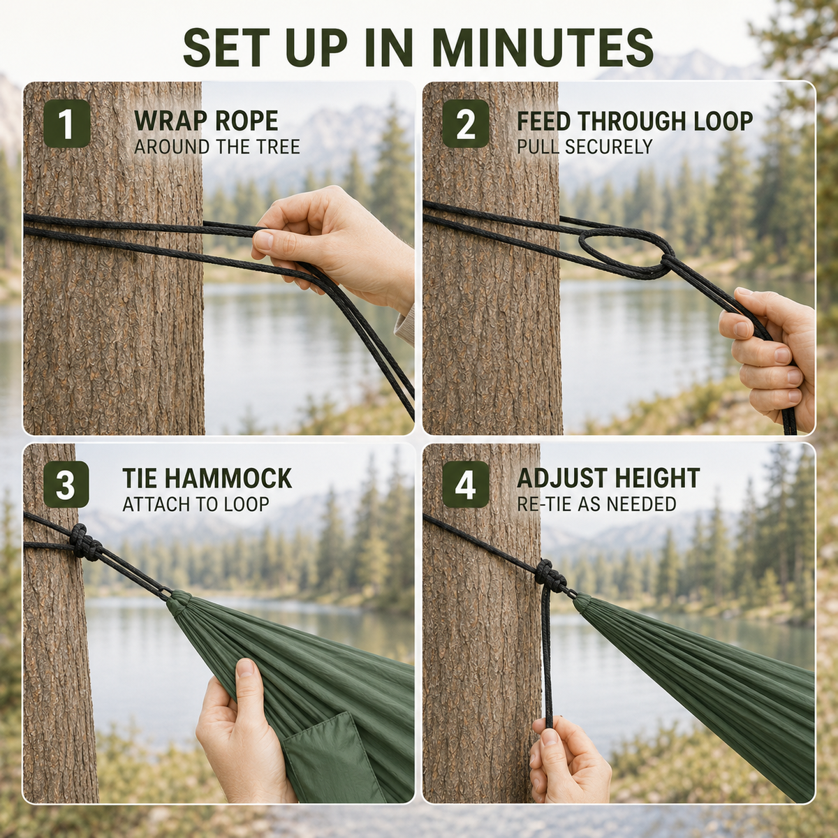 Nordspur | Swayden Gathered-End Portable Camping Hammock