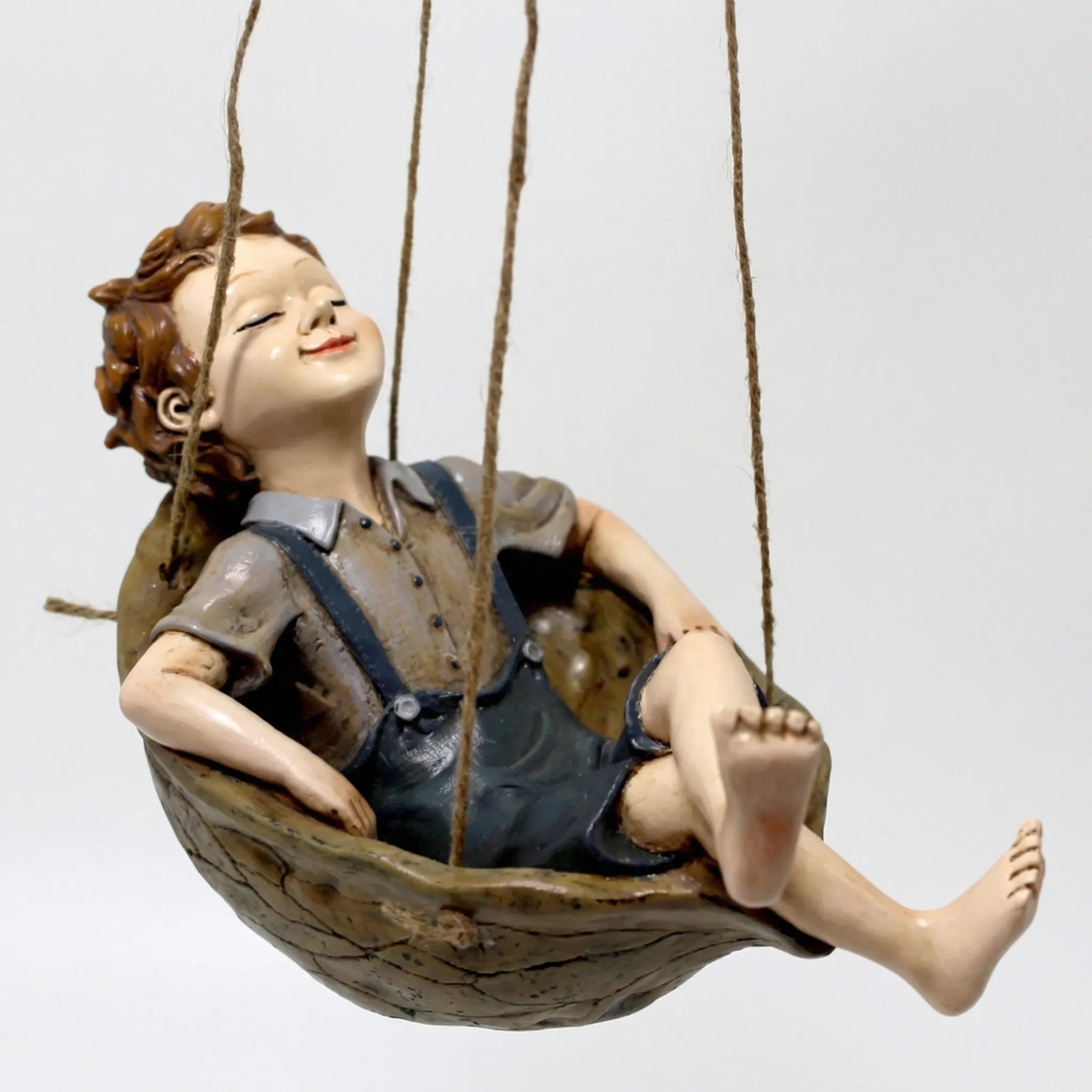 Nordspur | Swinlore Hanging Boy On Swing Sculpture