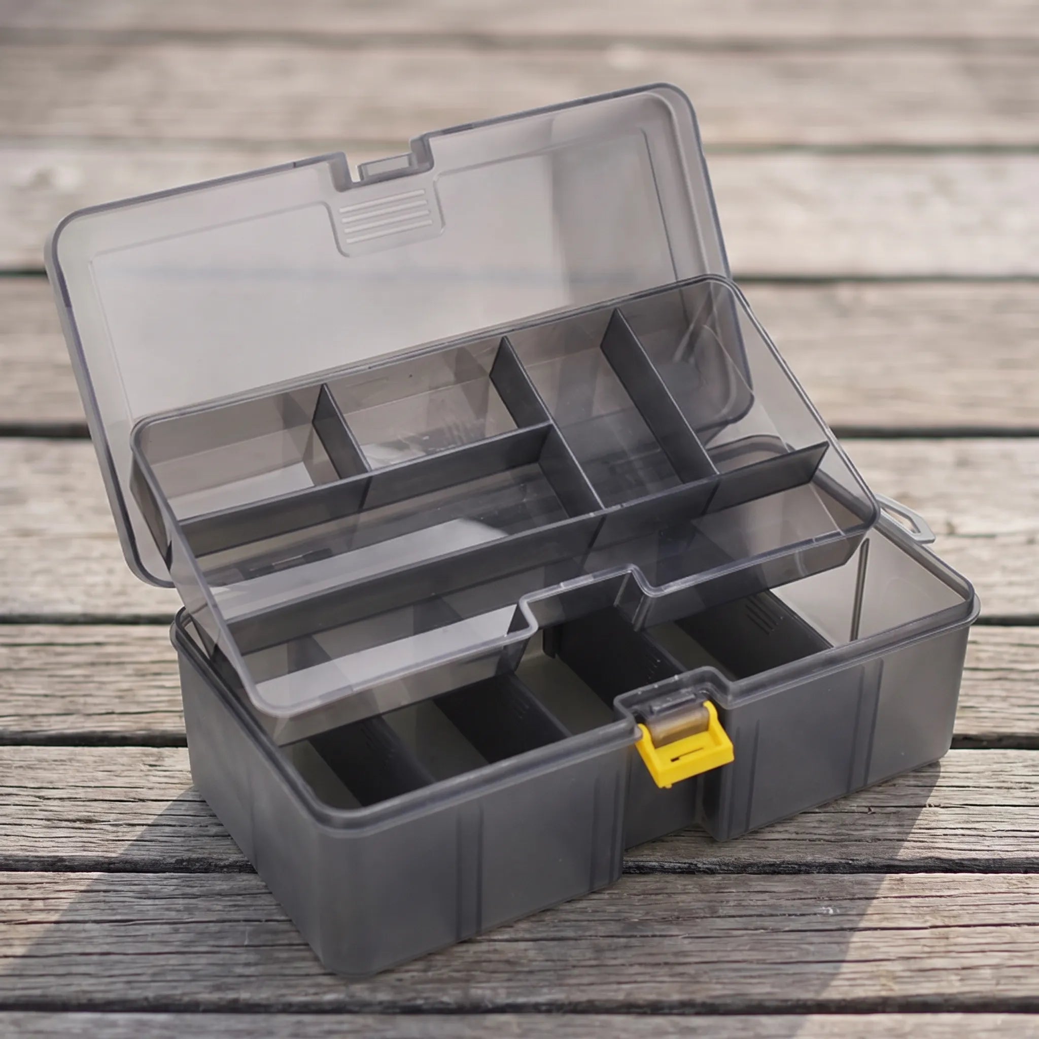 Nordspur | Tacklia Compact Transparent Grey Fishing Tackle Box