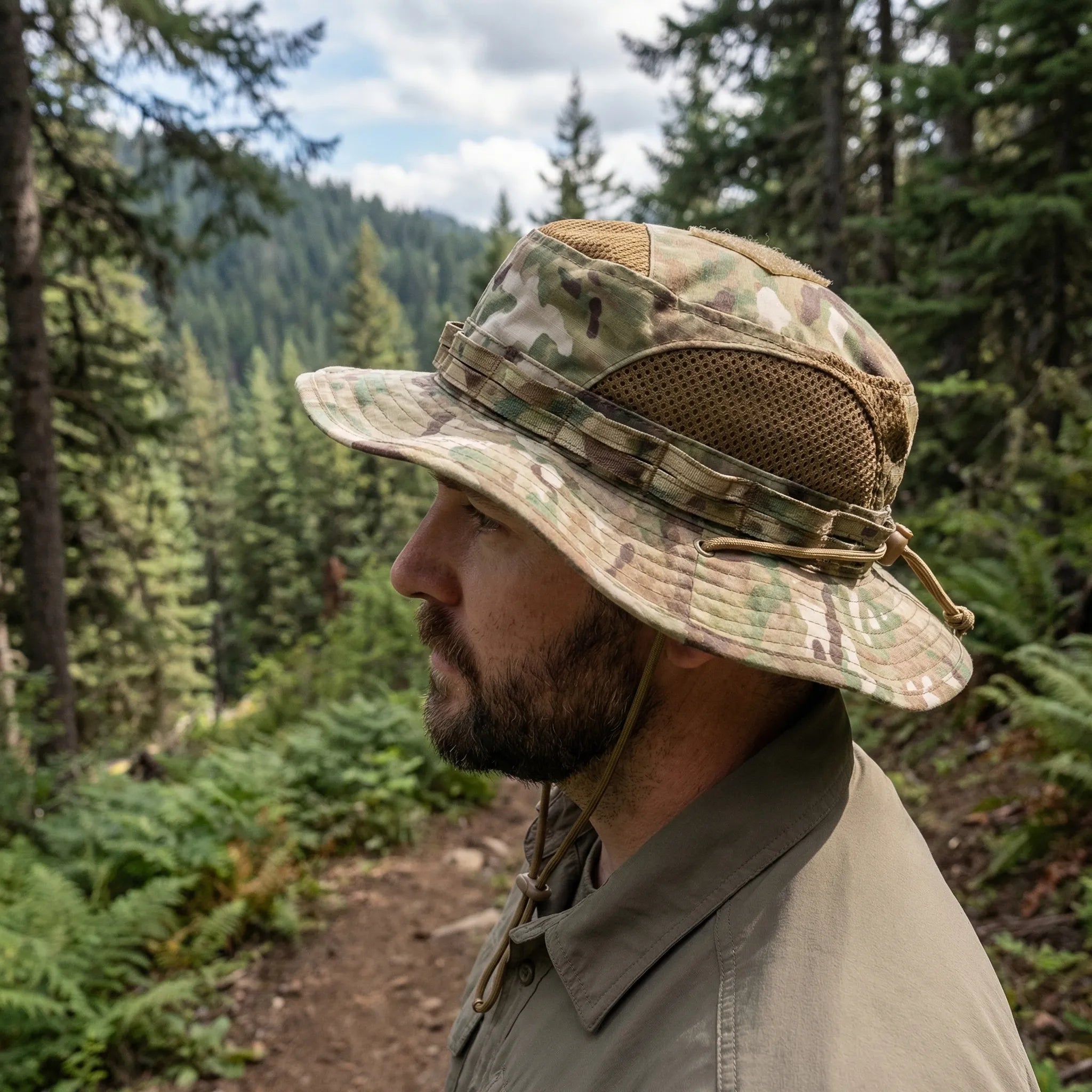 Nordspur | Tacventu Wide-Brim Tactical Camouflage Bucket Hat