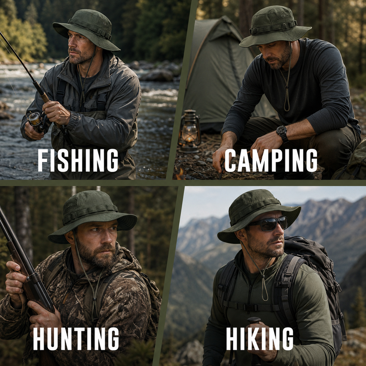 Nordspur | Tacventu Wide-Brim Tactical Camouflage Bucket Hat