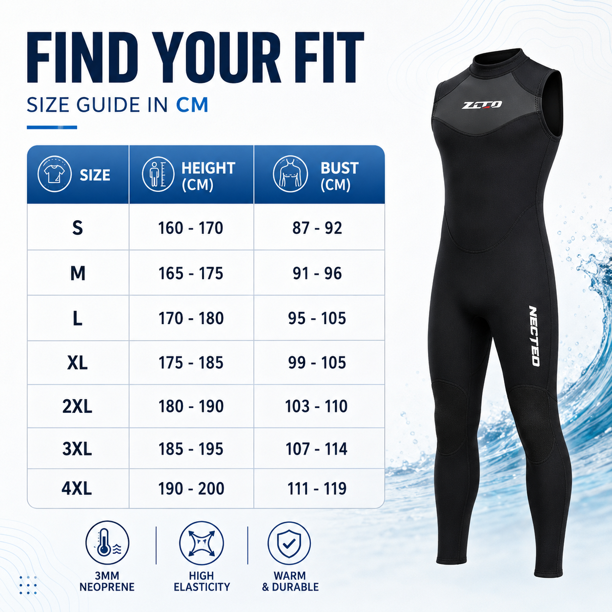 Nordspur | Tarnox Sleeveless One-Piece Wetsuit