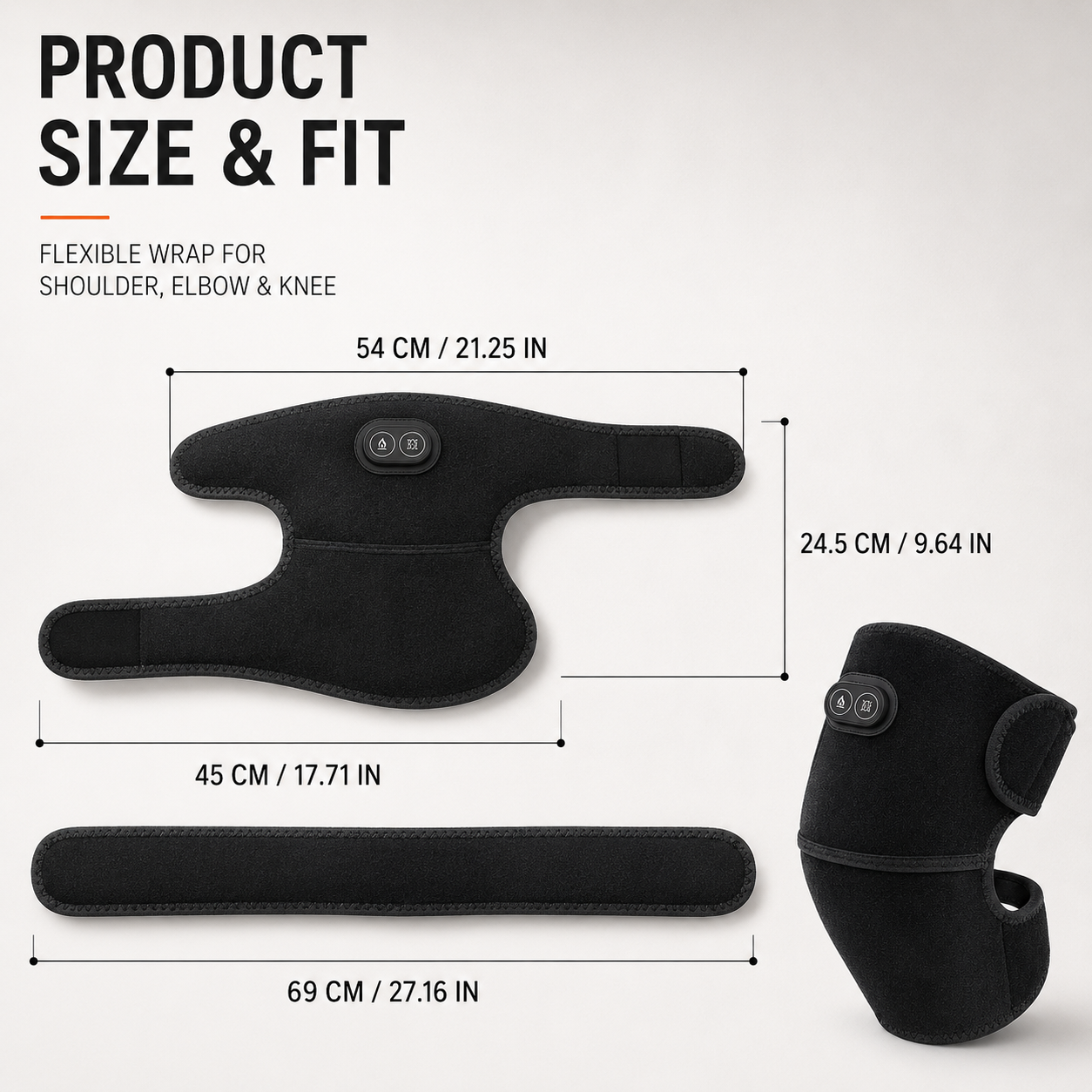 Nordspur | ThermaReliv 3 In 1 Heated Support Wrap