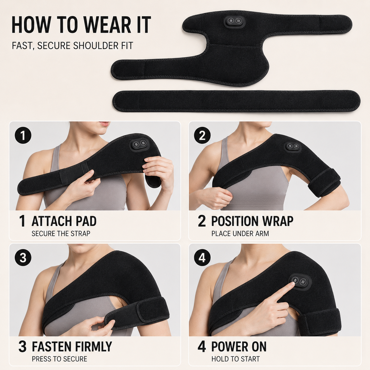 Nordspur | ThermaReliv 3 In 1 Heated Support Wrap
