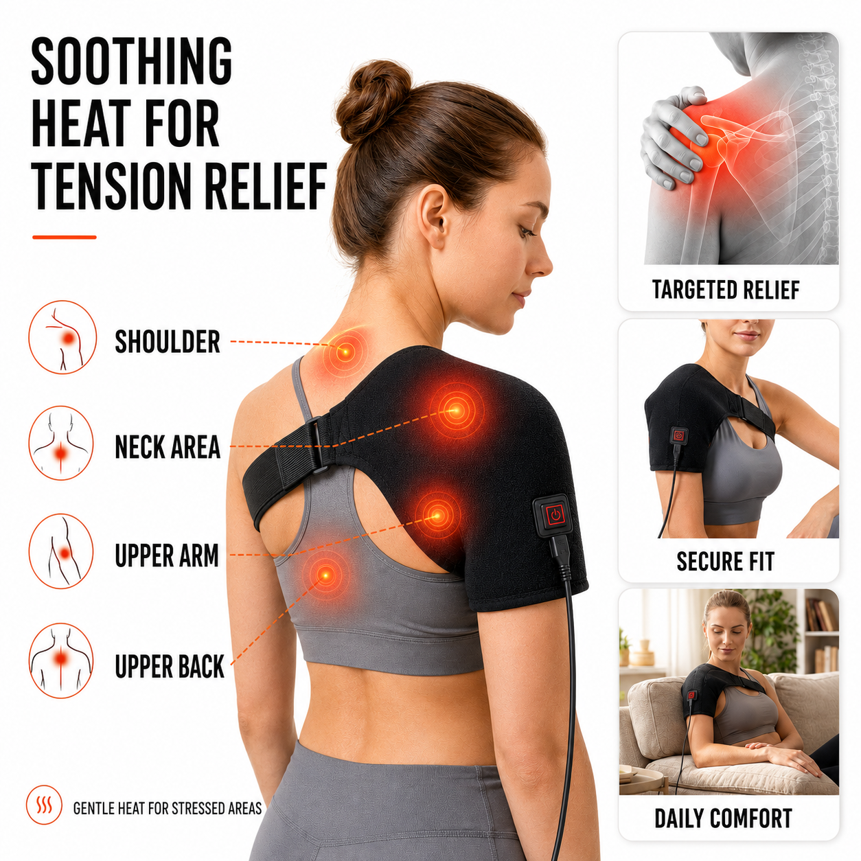 Nordspur | ThermaSoothe Heated Shoulder Support Wrap