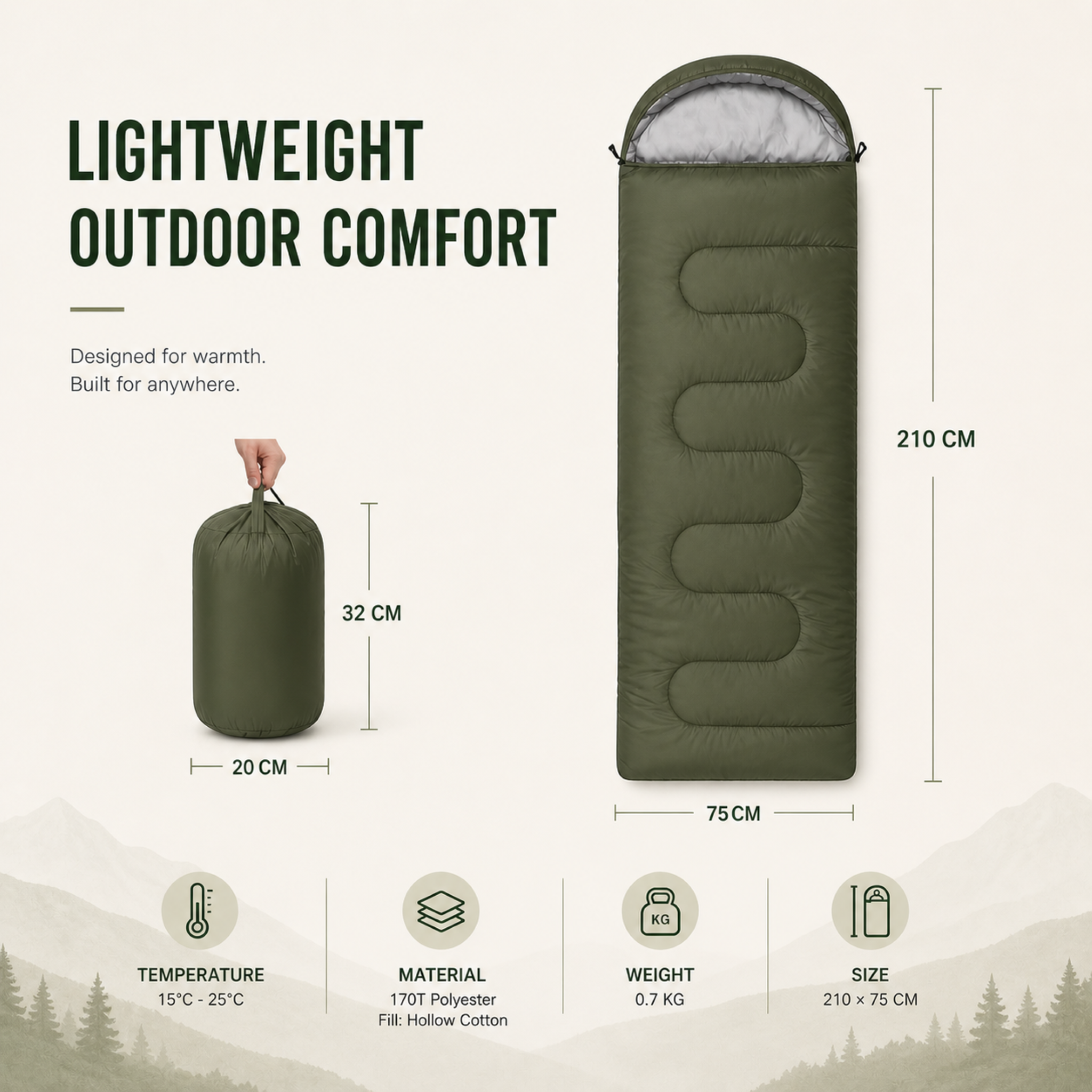 Nordspur | Thermiqon Envelope Style Sleeping Bag