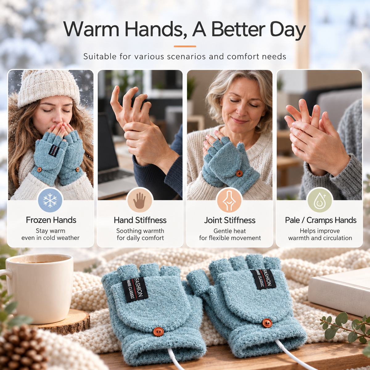 Nordspur | Thermowrap Convertible USB Heated Gloves