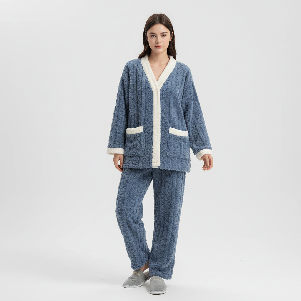 Nordspur | Thick Coral Velvet Pajama Set