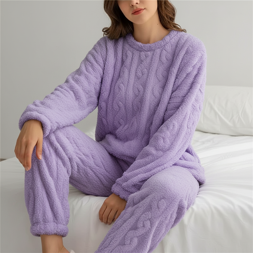 Nordspur | Thick Coral Velvet Pajama Set