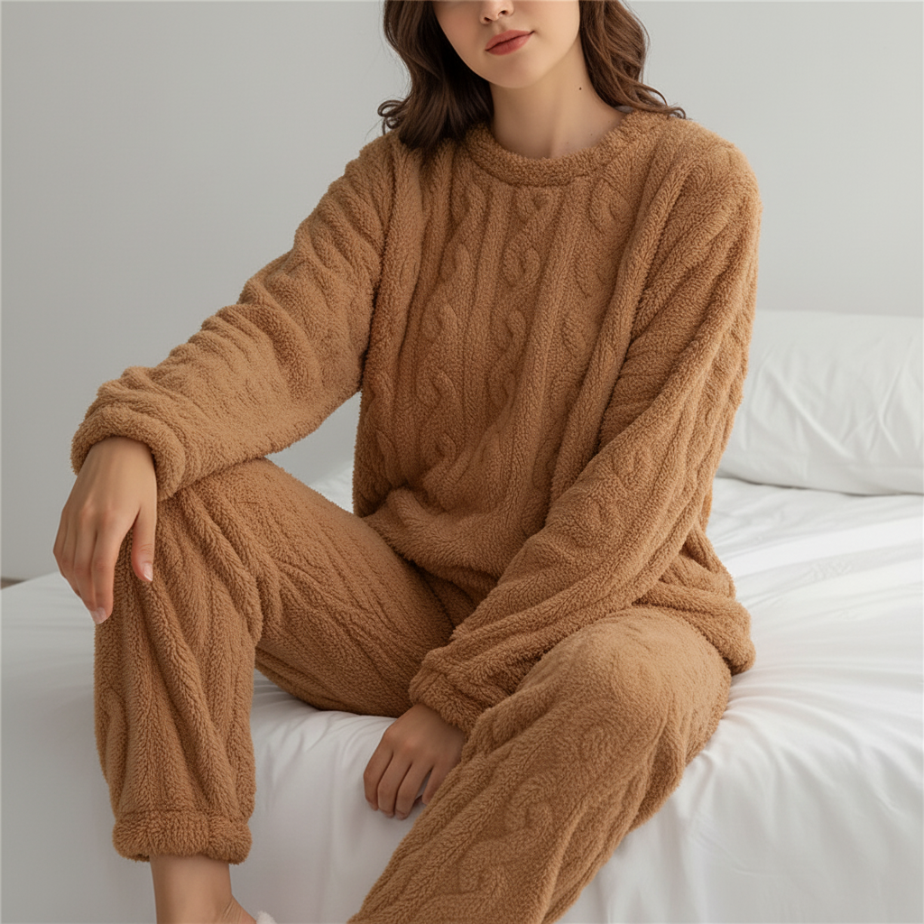 Nordspur | Thick Coral Velvet Pajama Set