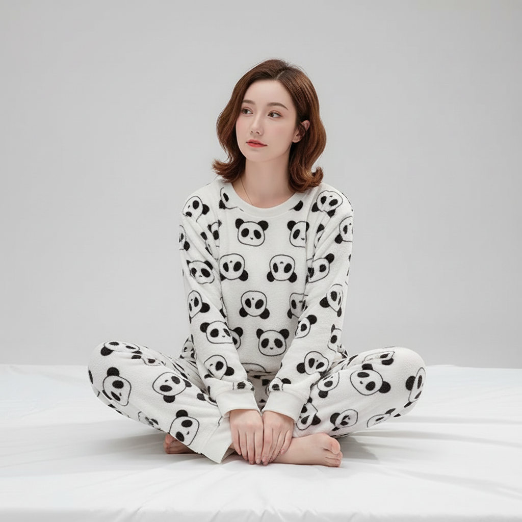 Nordspur | Thick Coral Velvet Pajama Set