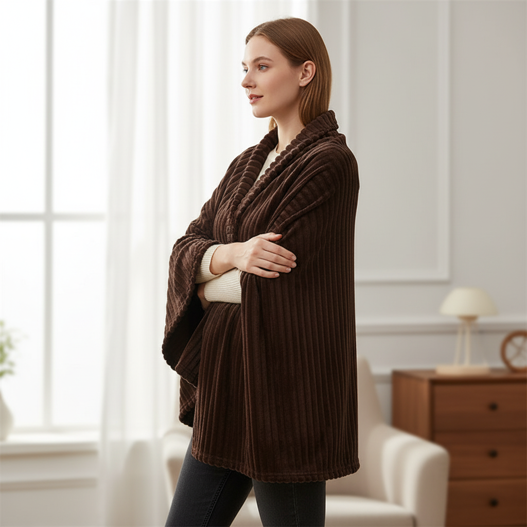 Nordspur | Thick Coral Velvet Throw