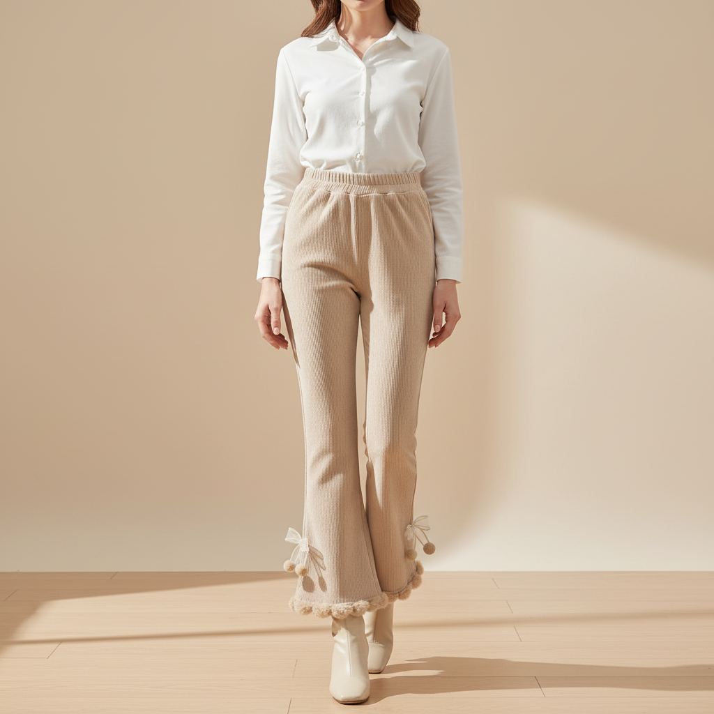 Nordspur | Thick Corduroy Flare Leggings