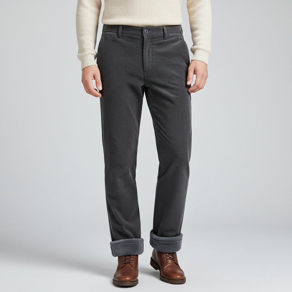 Nordspur | Thick Fleece Lined Corduroy Pants