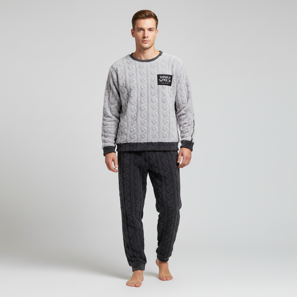 Nordspur | Thick Knit Fleece Pajama Set