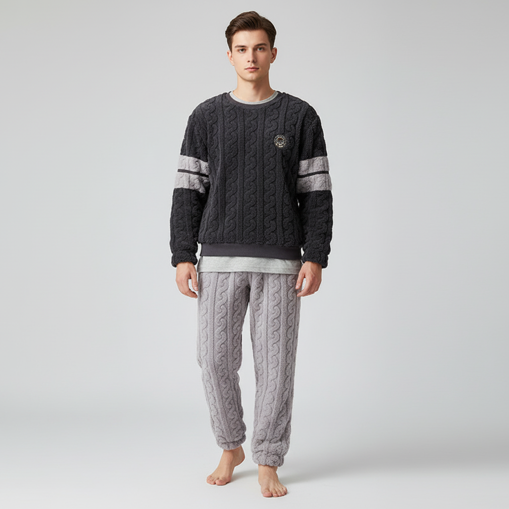 Nordspur | Thick Knit Fleece Pajama Set