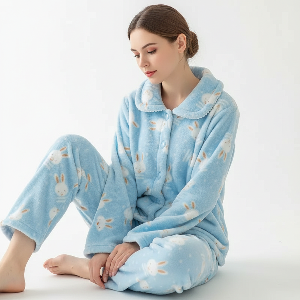 Nordspur | Thickened Coral Fleece Set