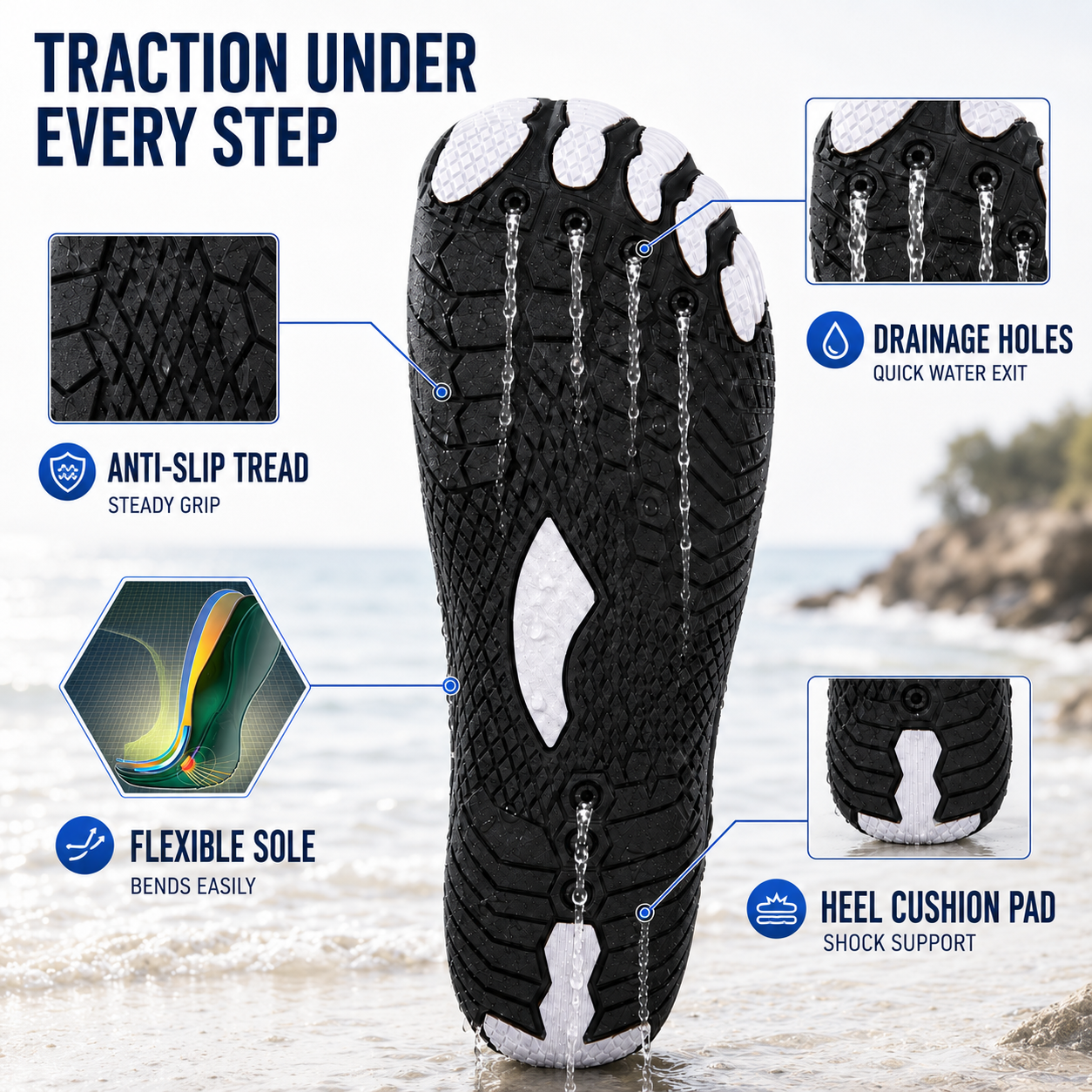 Nordspur | Tidewade Five-Toe Quick-Dry Aqua Shoe