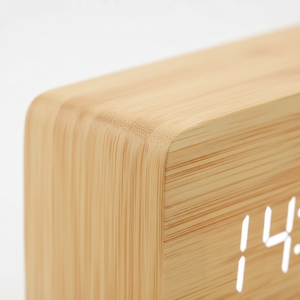 Nordspur | Timberlyte Wood Finish Digital Alarm Clock