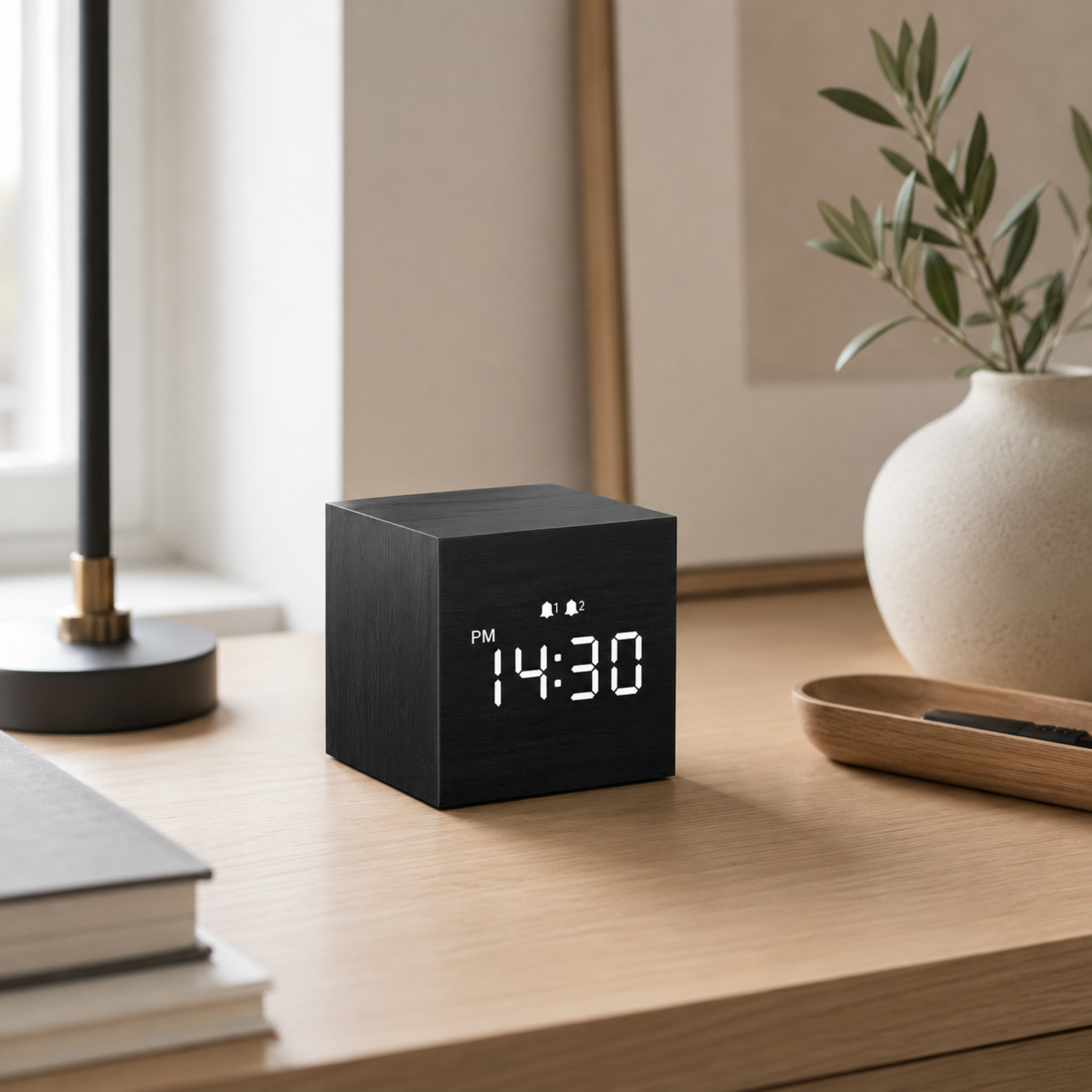 Nordspur | Timbrik Square Wooden Digital Clock