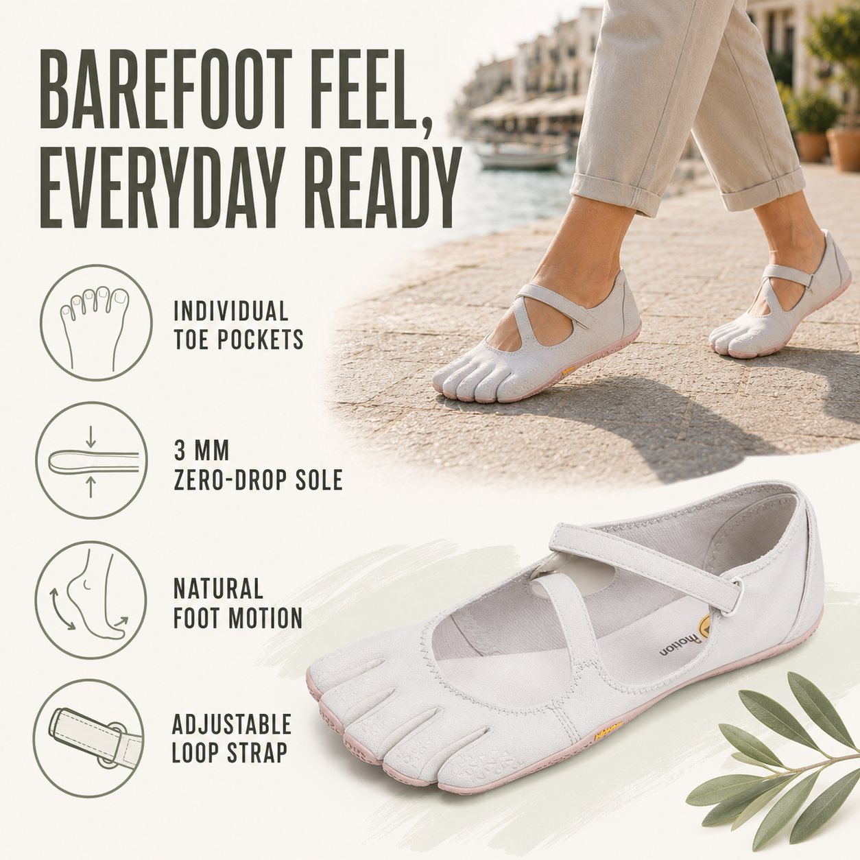 Nordspur | Toevara Women's Five-Toe Barefoot Shoes | Lightweight Everyday Minimalist