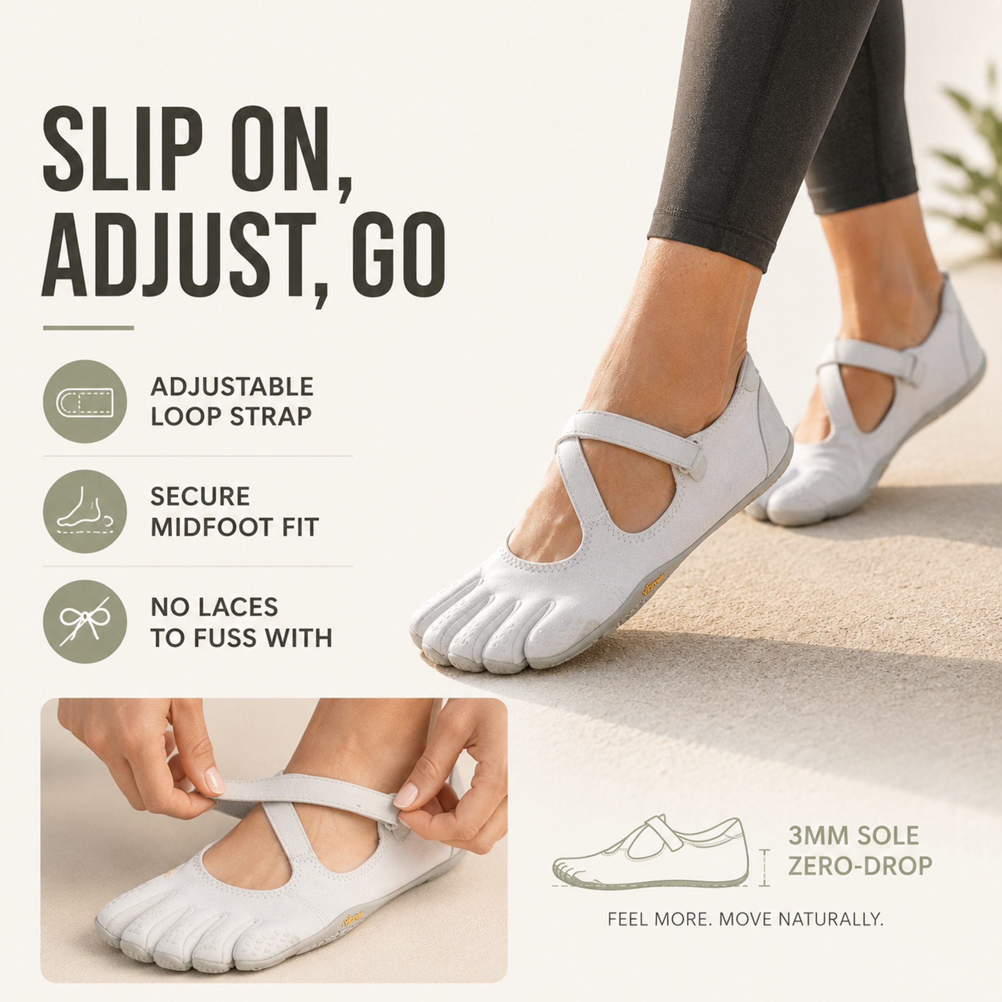 Nordspur | Toevara Women's Five-Toe Barefoot Shoes | Lightweight Everyday Minimalist