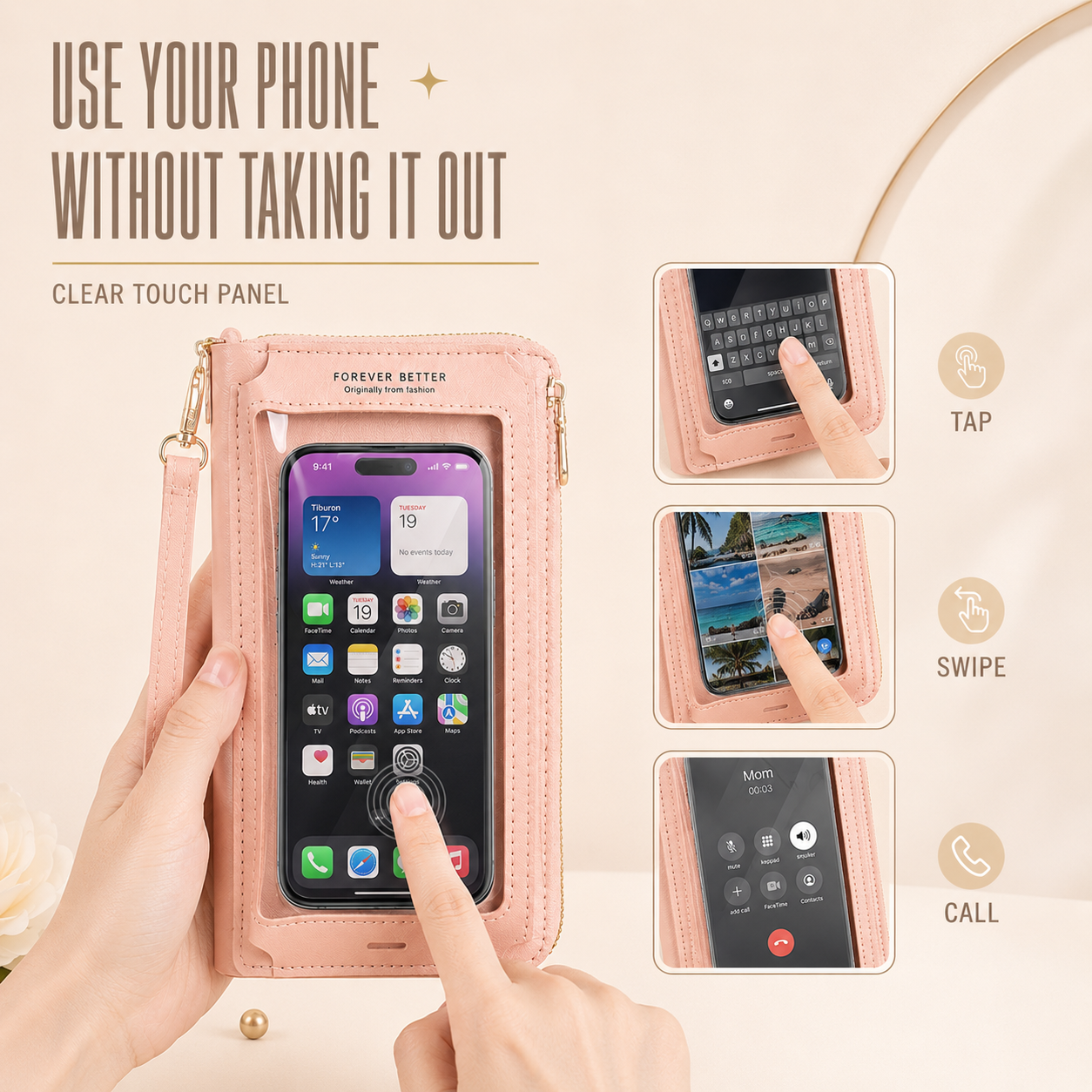Nordspur | Touchli Touchscreen Window Crossbody Bag