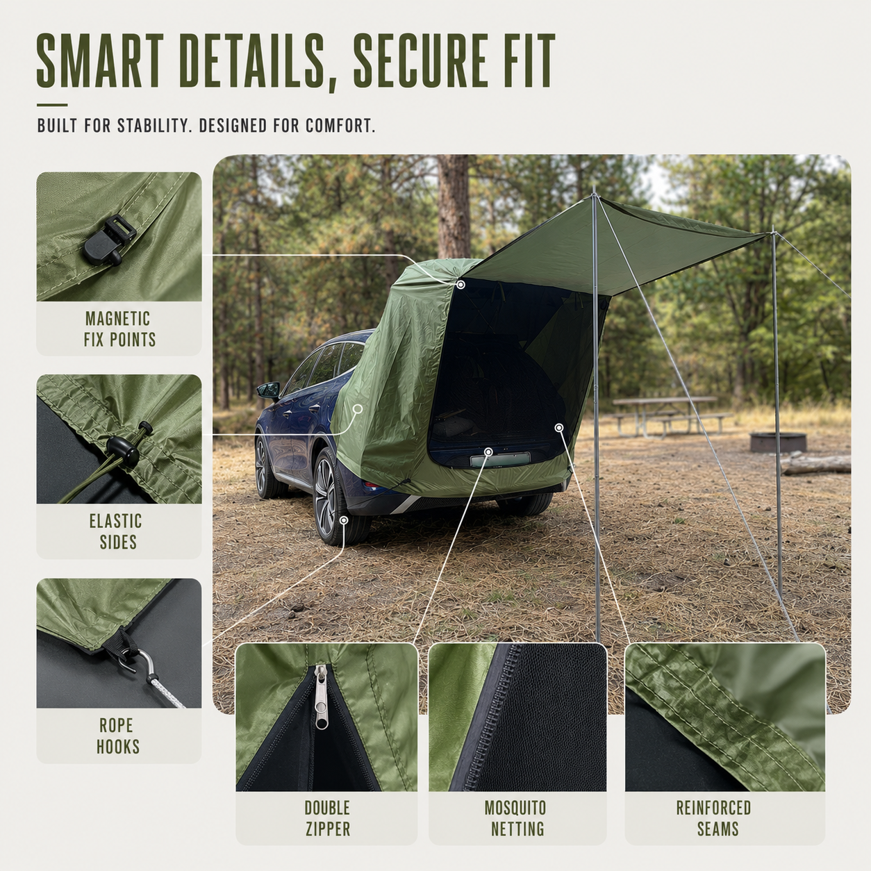 Nordspur | TrailHaven Rear Vehicle Extension Tent