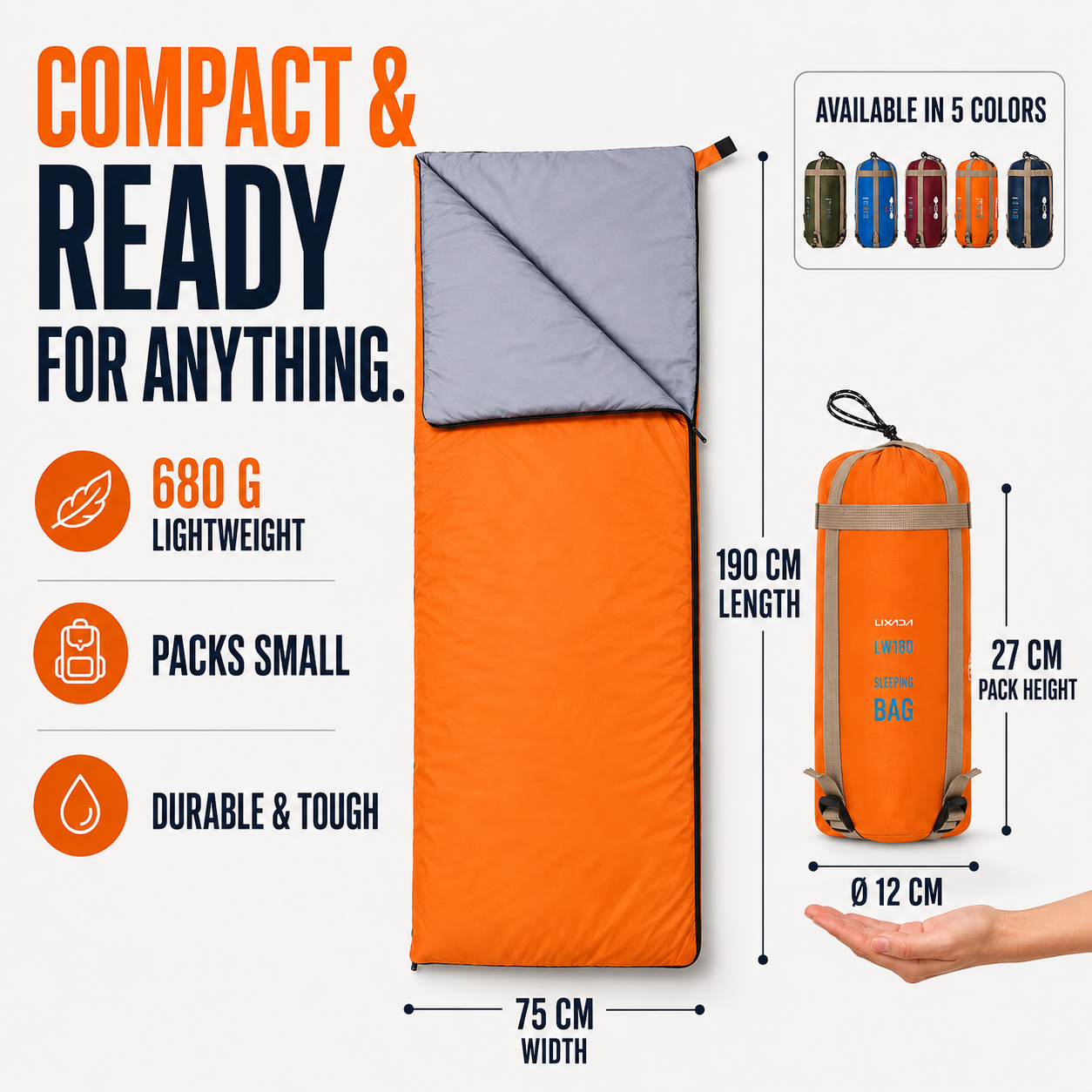 Nordspur | TrailNest Envelope Style Sleeping Bag