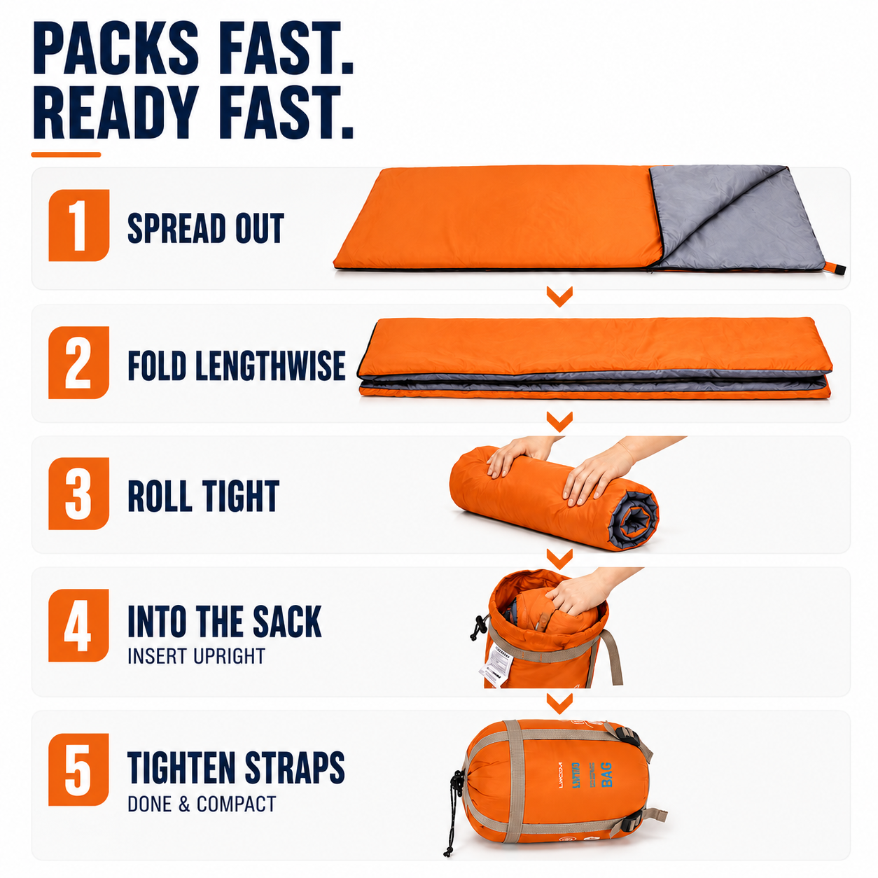 Nordspur | TrailNest Envelope Style Sleeping Bag