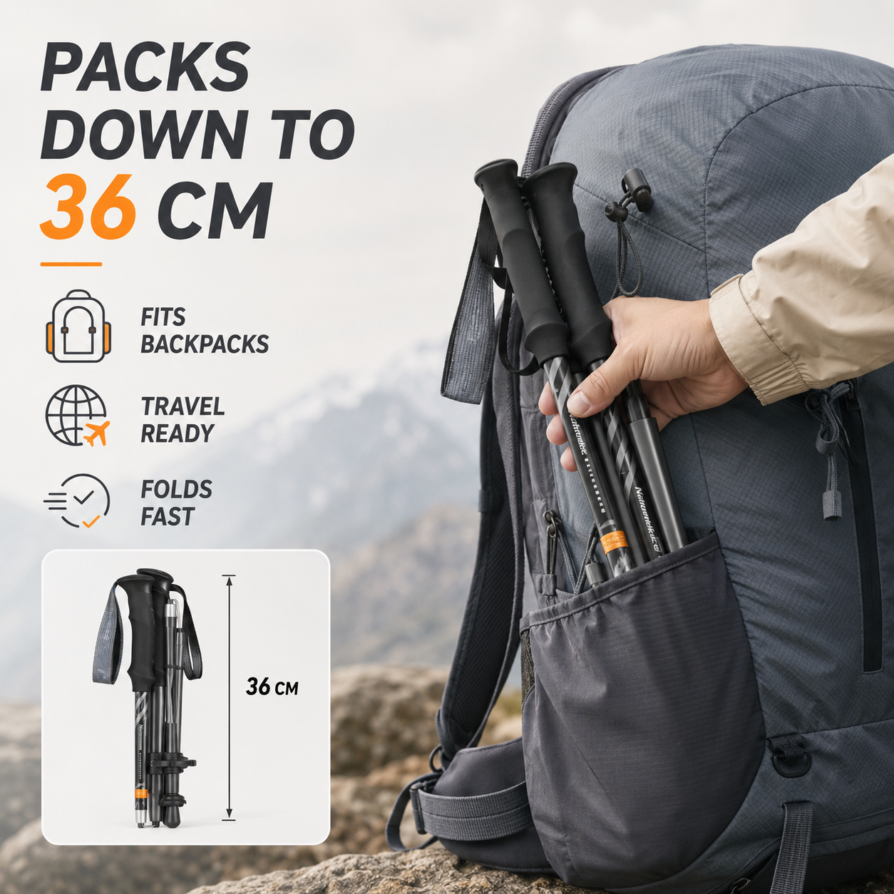 Nordspur | TrailNova Ultralight Collapsible Trekking Poles
