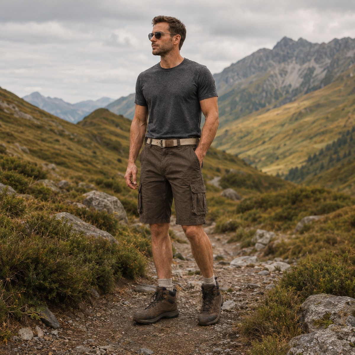 Nordspur | Trailford Knee Length Cargo Shorts