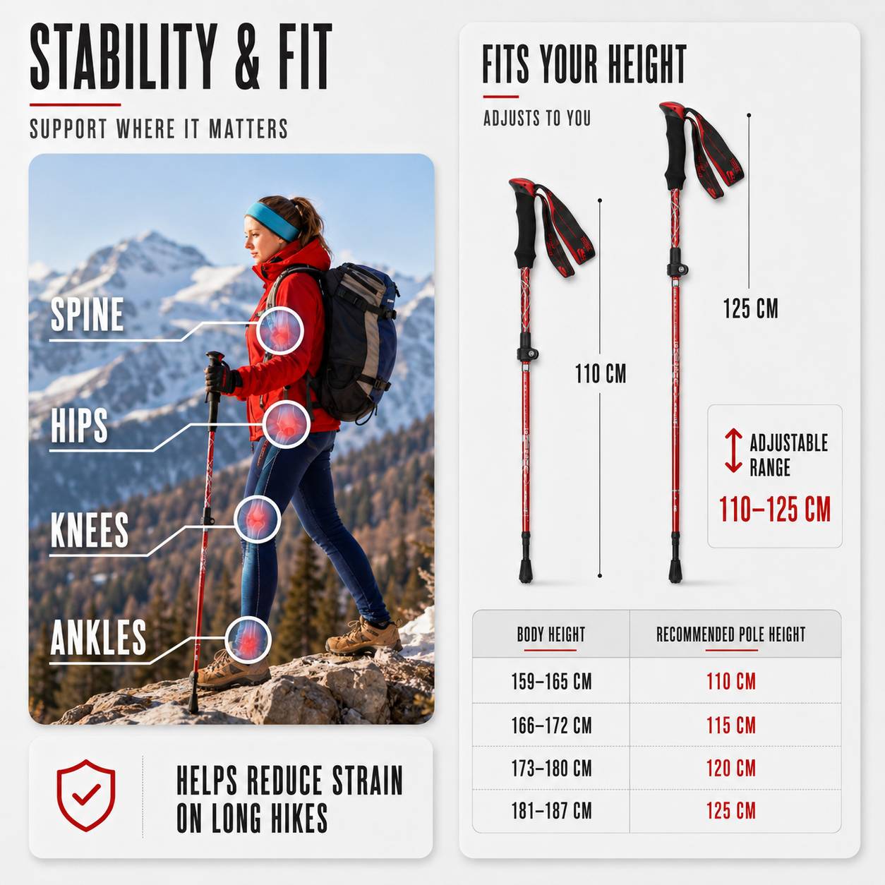Nordspur | Trailix Foldable Telescopic Trekking Poles