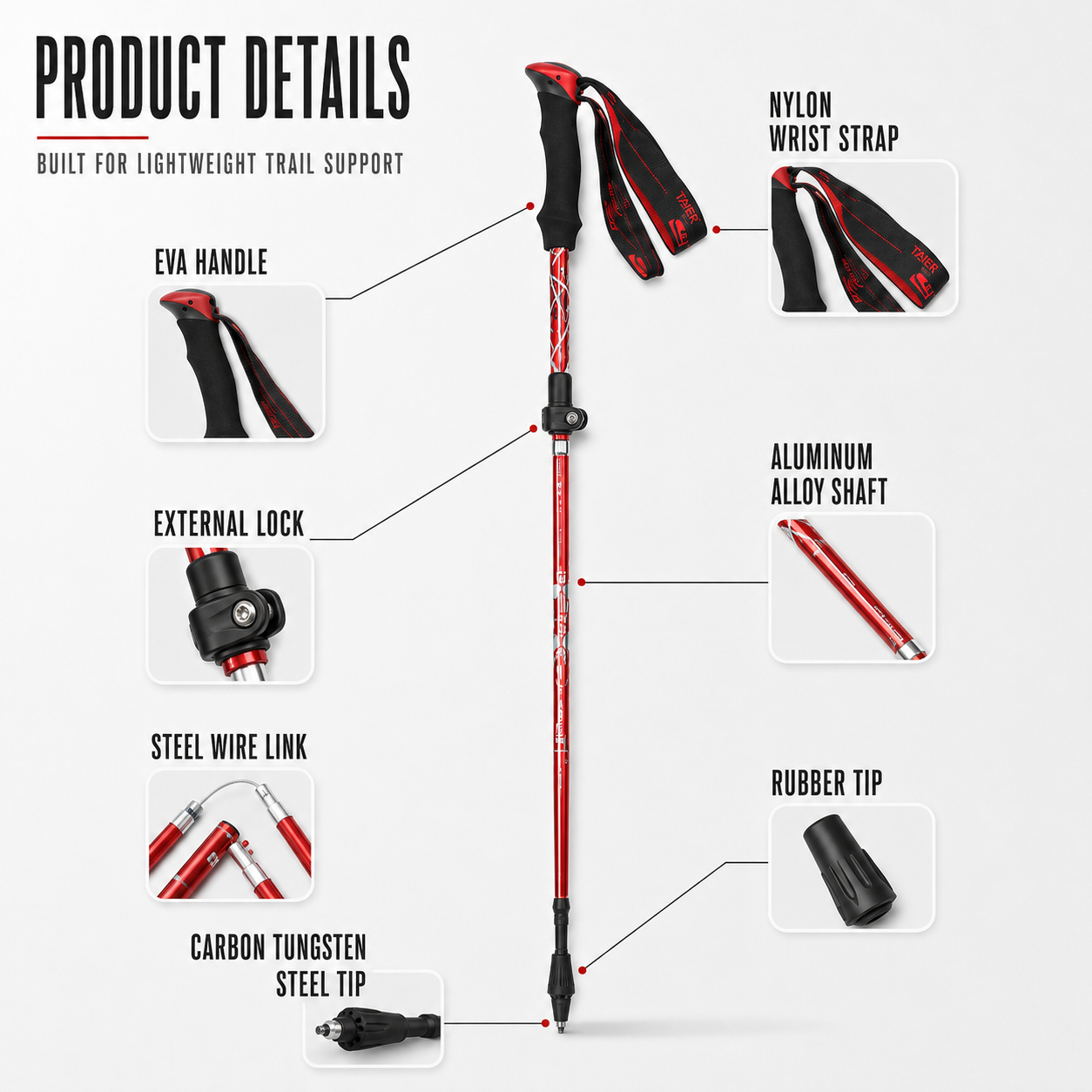 Nordspur | Trailix Foldable Telescopic Trekking Poles