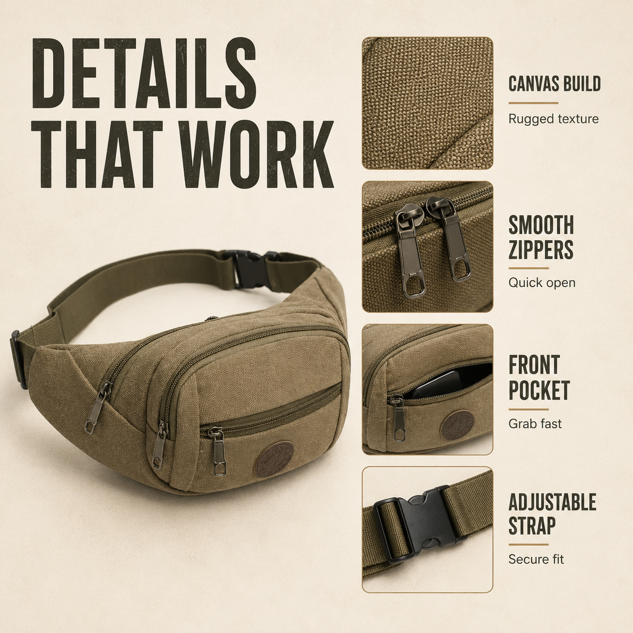 Nordspur | Trailridge Lightweight Canvas Waist Pack
