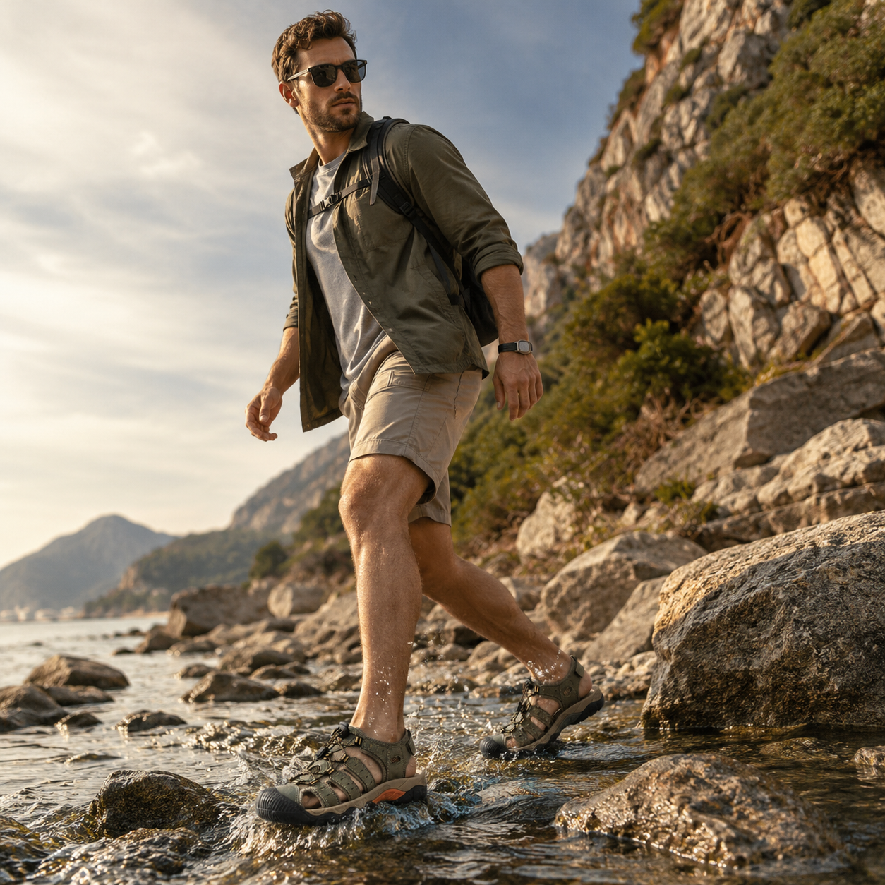 Nordspur | Trailsole Breathable Open-Toe Hiking Sandal